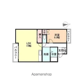 フジハイツ【2階】の間取り