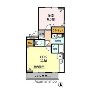 セレッソKT B【3階】の間取り