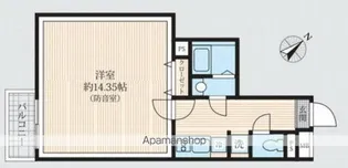 「防音マンション」AMI東池袋【2階】の間取り