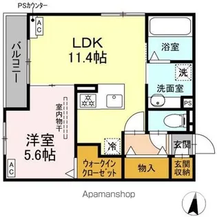 DーHILLS西浅田【3階】の間取り