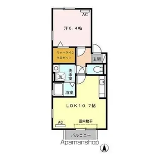 ラ・プレミール A【2階】の間取り