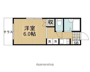 ベルメゾン【101号室】の間取り