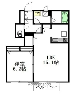 グレースシャトレ【102号室】の間取り
