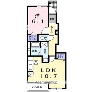T’Sウェーブ【1階】の間取り