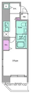 レジディア虎ノ門【8階】の間取り