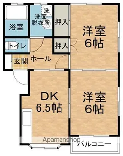 レジデンス千野A【102号室】の間取り