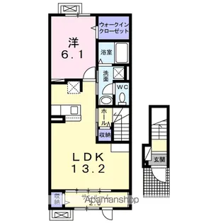 トランスミットⅢ【2階】の間取り