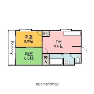 森田ビル№1【4階】の間取り