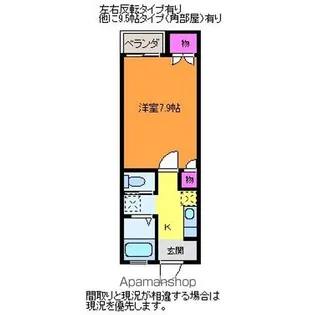 セジュール鐙【206号室】の間取り