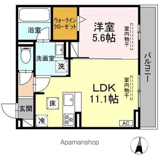 D CREST 若松町【1階】の間取り