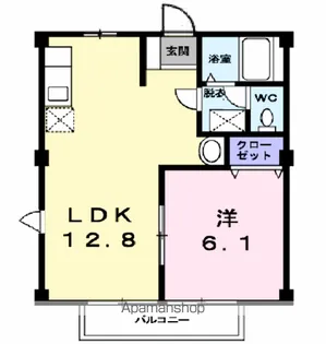 大喜多ハイツ【1階】の間取り