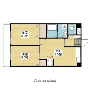 エクシード久万ノ台【303号室】の間取り