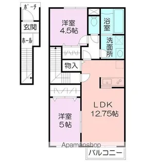 PRENDRE TWO【202号室】の間取り