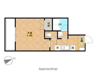 ピュアⅤ【109号室】の間取り