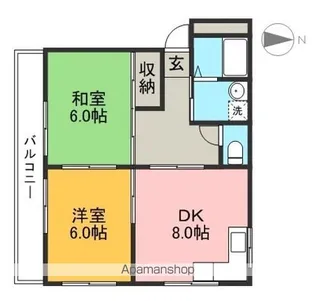 オルテンハウスⅢ【1階】の間取り