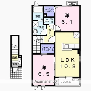 チャンプ ヴィレージ A【2階】の間取り
