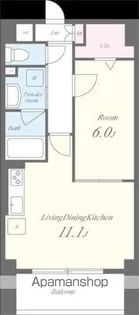 福信館【9階】の間取り