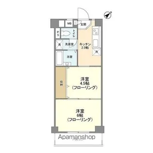サンヒルズ赤塚【3階】の間取り