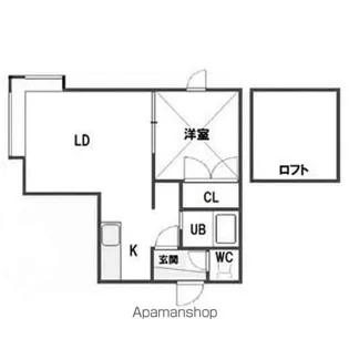 クリスタルコート羊ケ丘【205号室】の間取り
