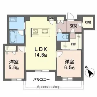 シャーメゾン ヴィラ 平田台【3階】の間取り