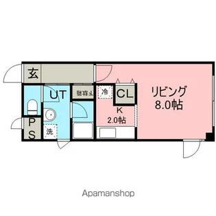 サザンガーデン北大【403号室】の間取り