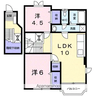 ヴィラわかば【2階】の間取り
