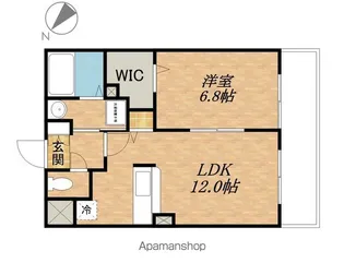 グランアヴェニール【203号室】の間取り
