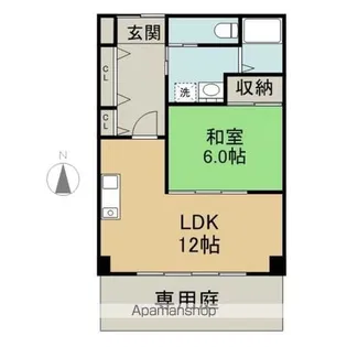 LIVING KOGA【2H号室】の間取り