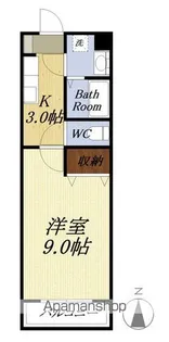 ハミング愛野【3階】の間取り