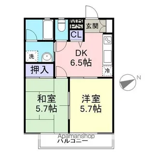 ビクトリアハイツ【101号室】の間取り