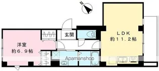 フォーリーフクローバー神楽坂【202号室号室】の間取り