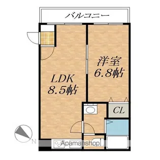 ファンタジア2002【102号室】の間取り
