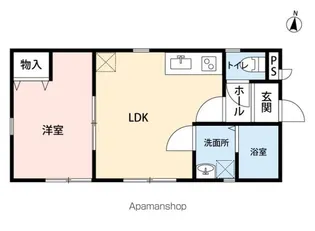 アイリハイツ【101号室号室】の間取り