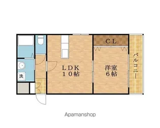 プチフォーレ関目【202号室】の間取り