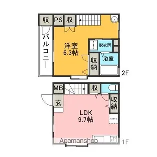 ラ・ネージュ【1階】の間取り