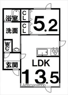 RAVIⅡ【102号室】の間取り