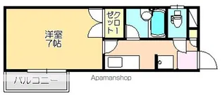 スチューデントハイツ島﨑2号棟【2-C号室】の間取り