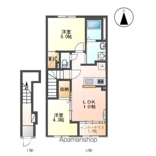 シェトワ【2階】の間取り