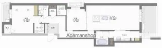 SHAMAISON LUXUAR平尾山荘通【4階】の間取り