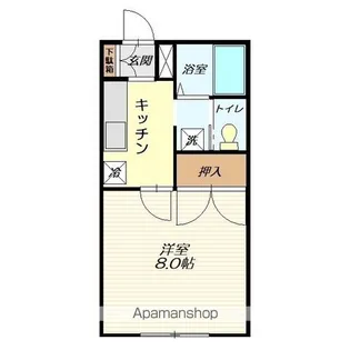 メゾン桜田(桜田西)B【204号室】の間取り
