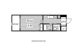 ラ・ヴィ・アン・ローズ【1階】の間取り