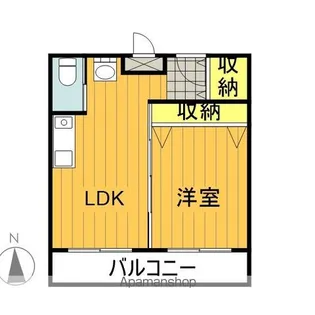MARUCO万世DORMI【206号室】の間取り