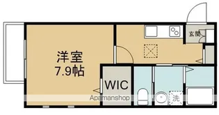 エスポワール(的場)【201号室】の間取り