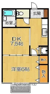 セジュールひかりⅡ【102号室】の間取り