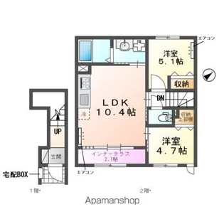 (仮称)柏市柏アパート【203号室】の間取り