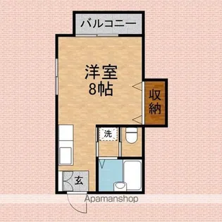 ファイブミニッツ【101号室】の間取り