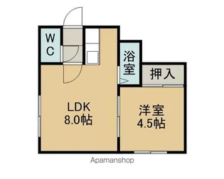 タウンコーポⅤ【D号室】の間取り
