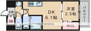 プレリスNEO大阪十三エルヴィオン【7階】の間取り