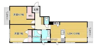 SHAMAISON CHARME DE 枇杷96【3階】の間取り