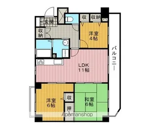ヴァンベール向丘【3階】の間取り
